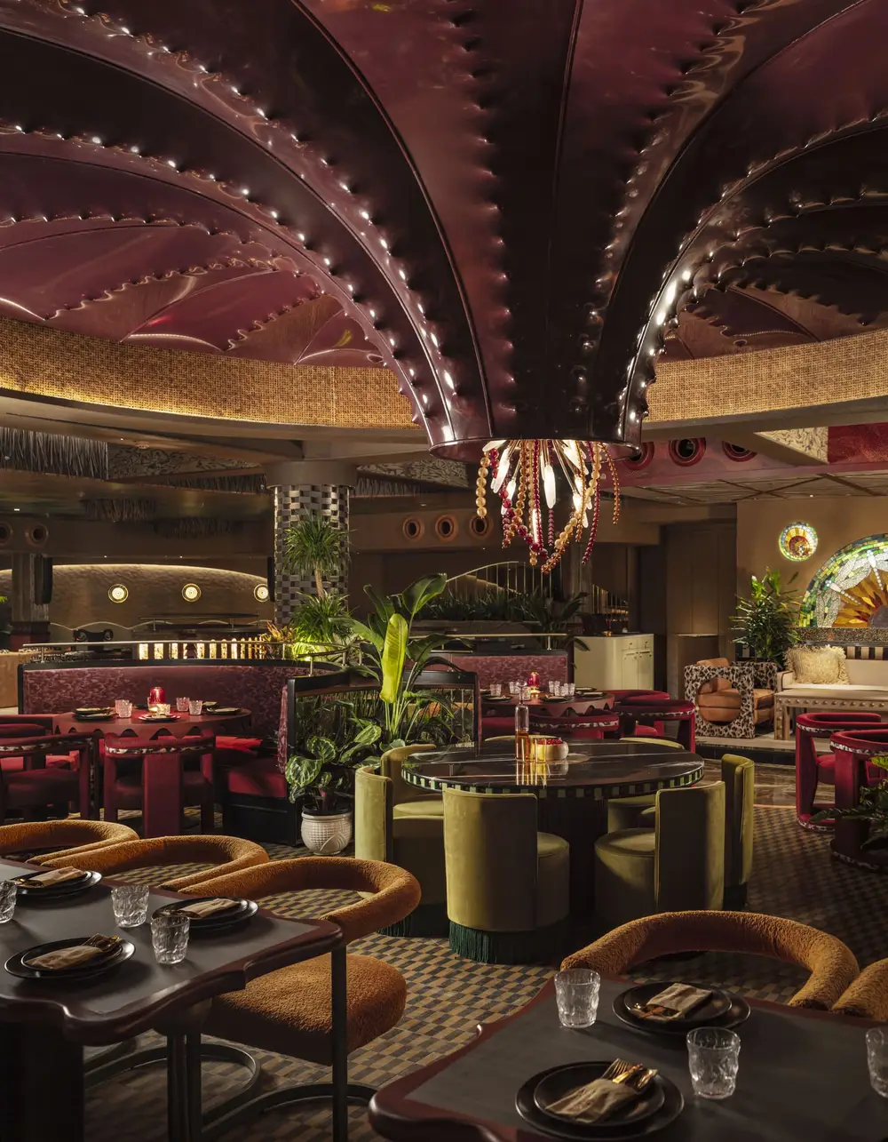 Waikiki main dining room — arched ceiling, best restaurant Andheri East